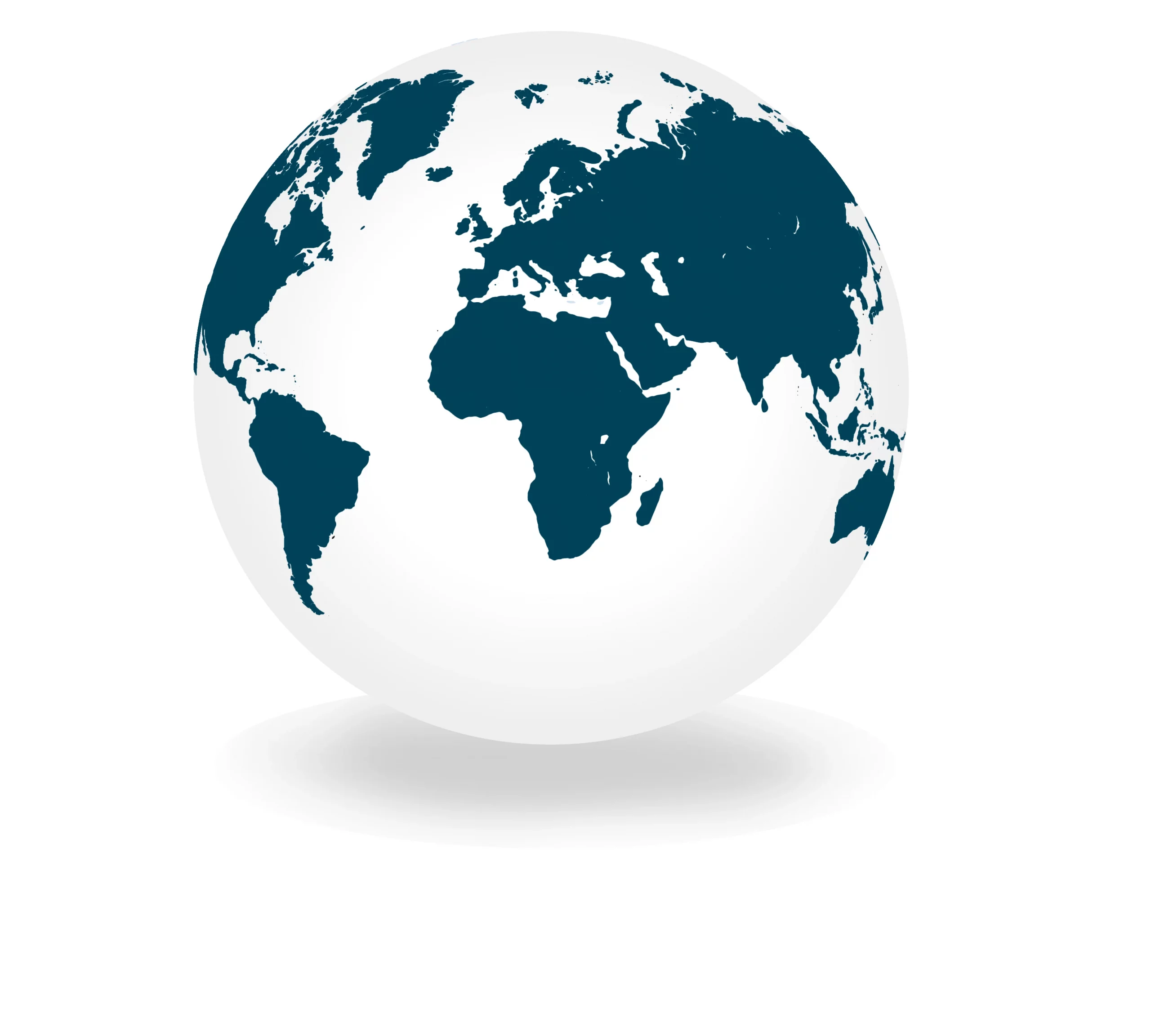 Globe dark blue shadow Globe